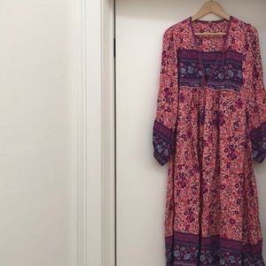 Spell dress pink purple